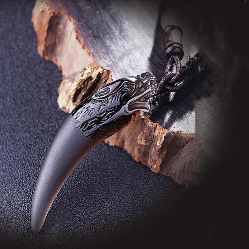 Natural Ice Obsidian Couple Necklace