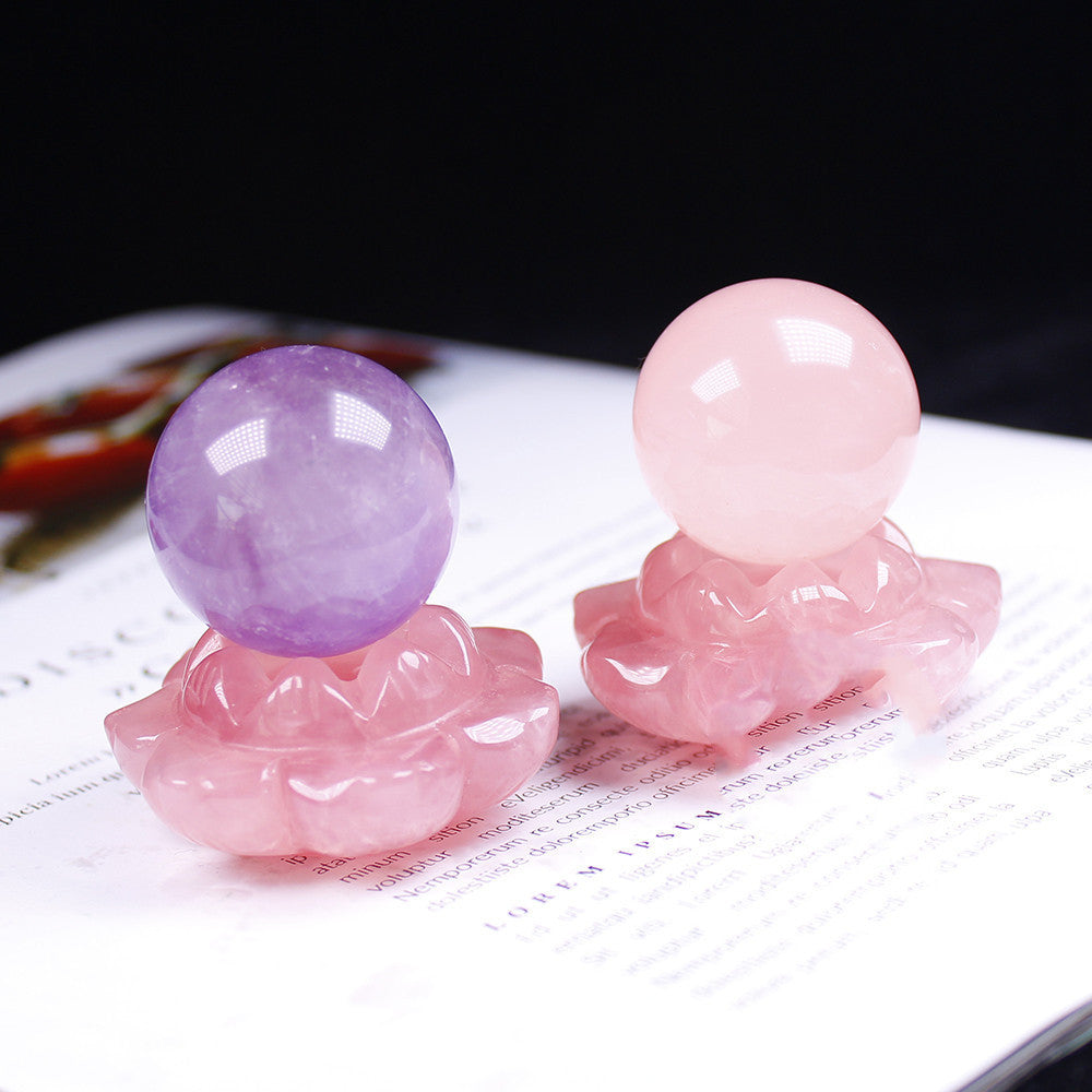 Lotus Light Crystal Ball Holder